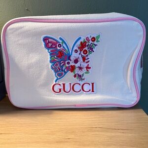 Designer inspired toiletry pouch